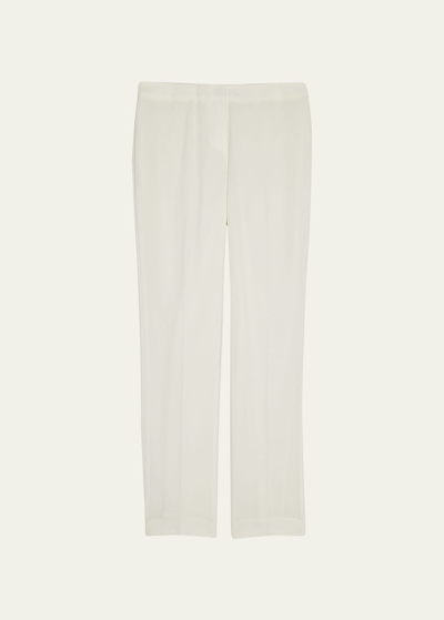 Lafayette 148 Barrow Finessecrepe Pants In White