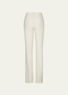 Ralph Lauren Alandra Straight-leg Wool Pants In White