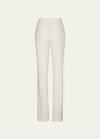 Polo Ralph Lauren Alandra Straight-leg Wool Pants In White