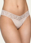 Hanky Panky Low-rise Organic Cotton Thong In White