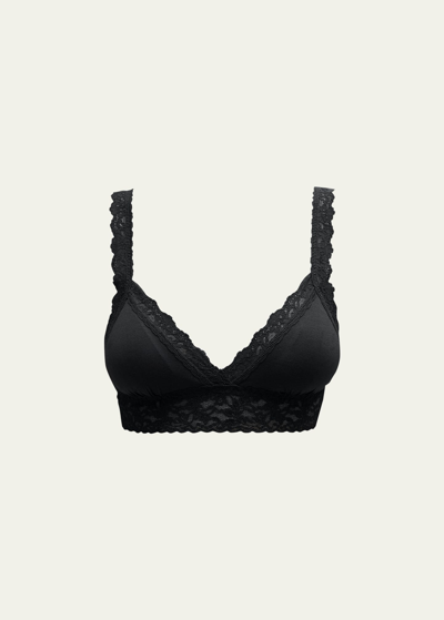 Hanky Panky Supima Cotton Padded Bralette In Black