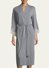 Natori Luxe Shangri-la Knit Robe In Gray