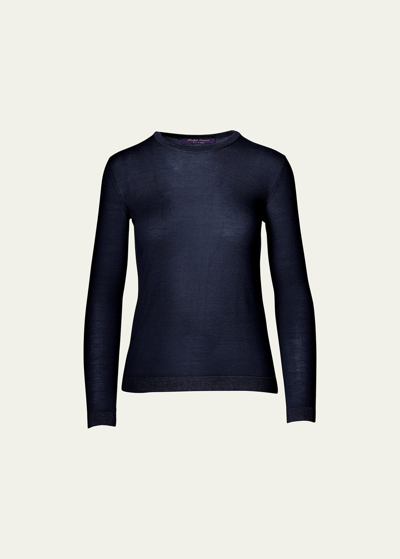 Polo Ralph Lauren Crewneck Long-sleeve Cashmere Jersey Sweater