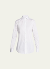 Ralph Lauren Charmain Stretch Poplin Shirt In White
