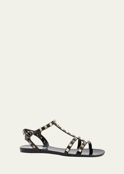 Valentino Garavani Garavani Rockstud Gladiator Sandals In Black