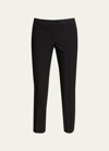 Akris Punto Frankie Straight-leg Cotton-stretch Cropped Pants In Black