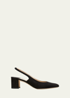 Manolo Blahnik 50mm Allurasa Suede Slingback Pump