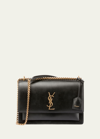 Saint Laurent Sunset Medium Ysl Crossbody Bag In Smooth Leather