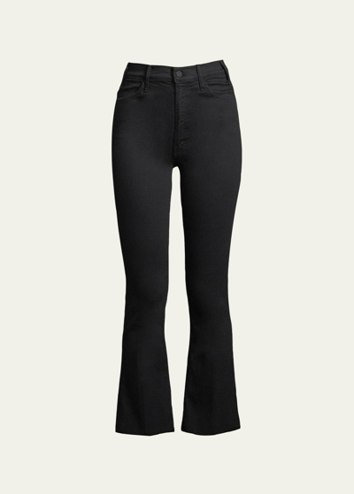 Mother Hustler Frayed Ankle Boot-cut Jeans