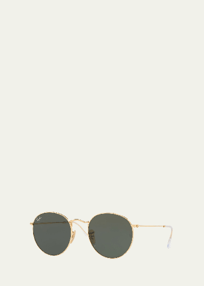 Ray Ban Gradient Round Metal Sunglasses