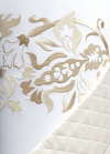 Sferra Full/queen Plumes Embroidered Duvet Cover In Neutral