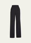 Alice And Olivia Dylan High-waist Wide-leg Pants In Black