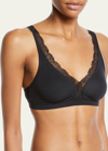 HANRO COTTON LACE WIRE-FREE SOFT CUP BRA