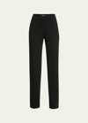 Lafayette 148 Barrow Finessecrepe Pants In Black