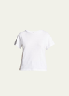 Re/done Hanes Classic Short-sleeve Cotton Tee In White