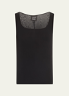 Akris Sleeveless Silk Shell In Black