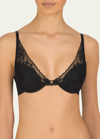 Natori Cherry Blossom Convertible Underwire Bra In Black