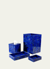 Mike & Ally Taj Lapis Wastebasket In Blue