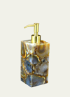 Mike & Ally Taj Agate Pump Dispenser In Gold
