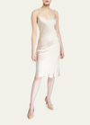 L Agence Jodie Slip Dress In Champagne