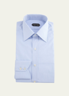 Tom Ford Men's Slim-fit Solid Poplin Dress Shirt In Gold