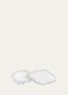 Anna New York Kivita Crystal Coasters, Set Of 2 In White