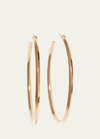 Lana 45mm Thin Pointed Royale Hoops In Gold