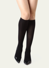 Natori Perfectly Opaque Knee-high Socks In Black