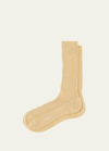 PANTHERELLA MID-CALF STRETCH-LISLE DRESS SOCKS