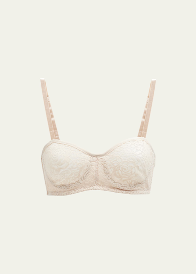 Wacoal Halo Lace Strapless Bra In Brown
