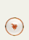 Herend Rust Chinese Bouquet Saucer In White