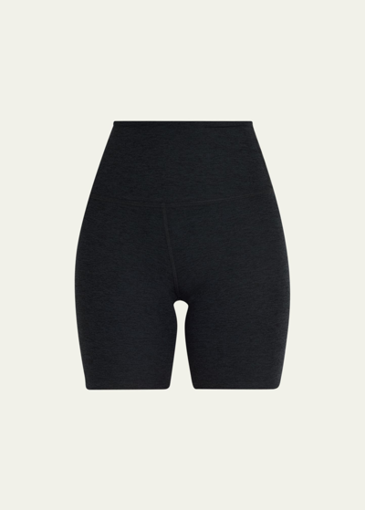 Beyond Yoga High-waisted Biker Shorts In Black