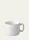 L'objet Han Platinum Teacup In White