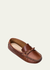 Elephantito Contrasting Stitching Driver Loafer - Little Kid