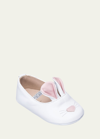 Elephantito Infant Girl Bunny Sleeper Shoes In White