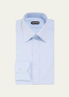 Tom Ford Men's Solid Poplin Dress Shirt In Gold