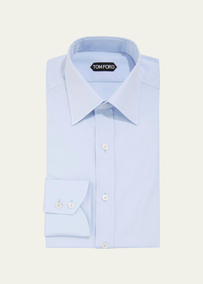 Tom Ford Men's Solid Poplin Dress Shirt