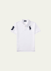 Polo Ralph Lauren Kids' Boy's Big Pony Mesh Knit Polo In White