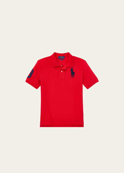 Polo Ralph Lauren Boy's Big Pony Mesh Knit Polo