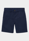 Polo Ralph Lauren Kids' Flat Front Chino Shorts In Old Royal