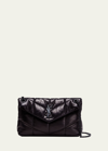 Saint Laurent Lou Puffer Small Ysl Shoulder Bag In Quilted Leather