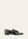 CHRISTIAN LOUBOUTIN MEN'S DANDELION PATENT LEATHER TASSEL LOAFERS