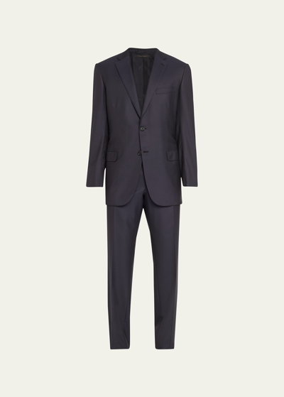 Brioni Men's Brunico Solid Two-piece Suit In Black
