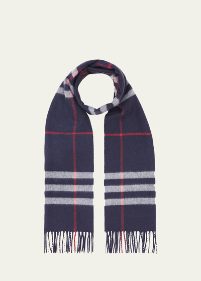 Burberry Men's Giant Check Cashmere Scarf