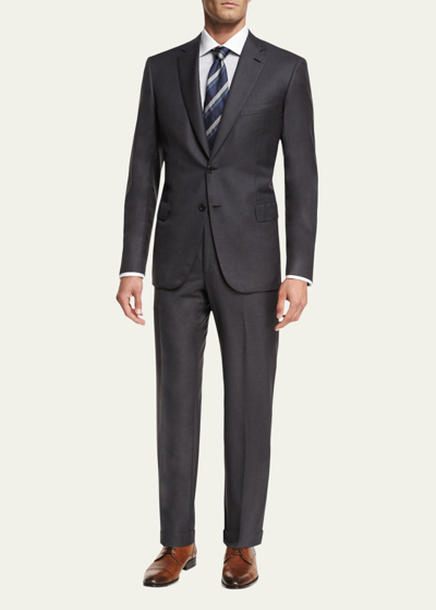 Brioni Men's Brunico Virgin Wool Two-piece Suit In Grey