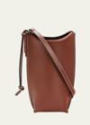 Loewe Gate Pocket Classic Calf Leather Bucket Bag In Brown