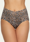 Hanky Panky Retro Leopard-print Lace Briefs In Brown