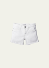 Dl1961 Kids' Girl's Lucy Cut Off Denim Shorts In White