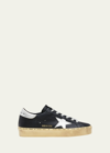 Golden Goose Hi Star Leather Low-top Sneakers In Black