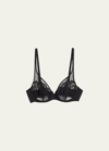 Simone Perele Saga Sheer Plunge Bra In Black